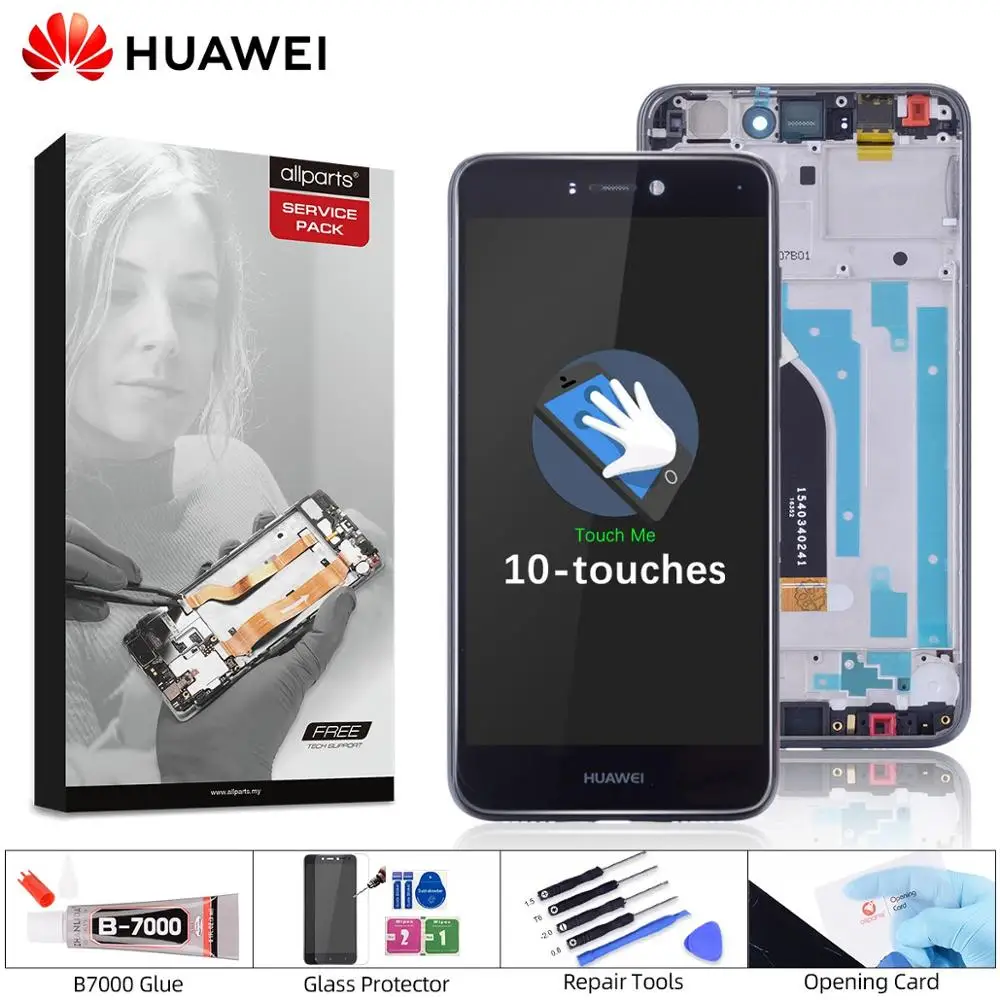ЖК-дисплей для huawei P9 lite, сенсорный экран с рамкой, Замена для huawei P9 Lite, ЖК-дисплей LA1 LX1 LX2 LX3
