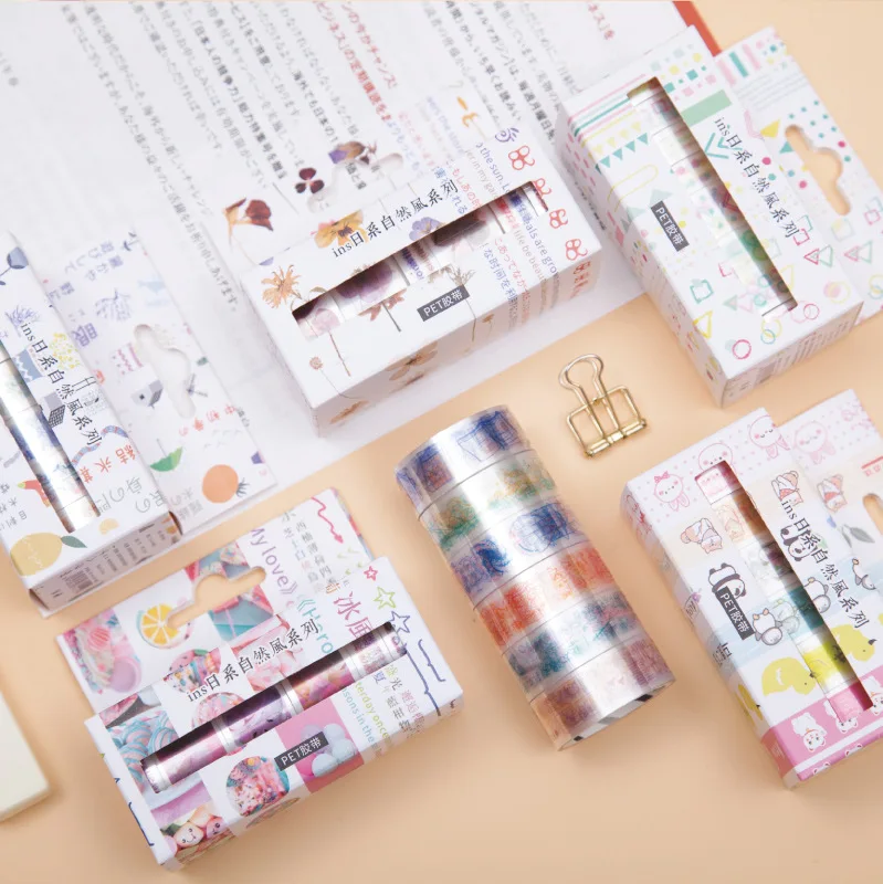 1 комплект/1 партия клейкая лента из рисовой бумаги японский естественный ветер