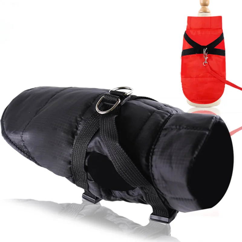 

Innovative Design Pet Waterproof Clothes Pet Harness Jacket 2 In 1 Together Dog Fall Winter Clothes Belt Chaqueta De Mascota