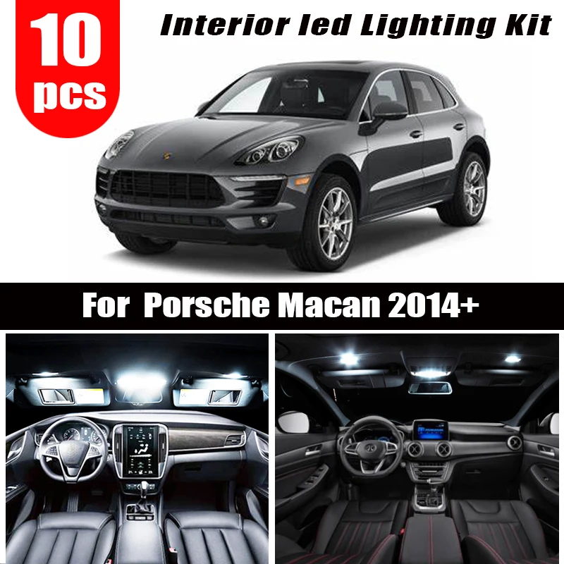 10 шт. светодиодная лампа для чтения Порше Macan S Turbo (2014 +)|Сигнальная лампа| |