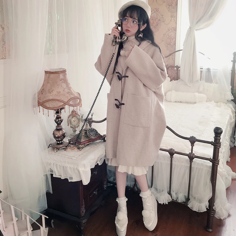 Женская шуба с капюшоном Bobon21 креативная верхняя одежда из овечьей шерсти