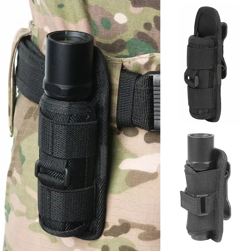 

Высокомощный чехол для фонарика, прочный ремень для фонарика, Задний зажим, чехол для фонарика, нейлоновый кожаный чехол для фонарика S8G0803