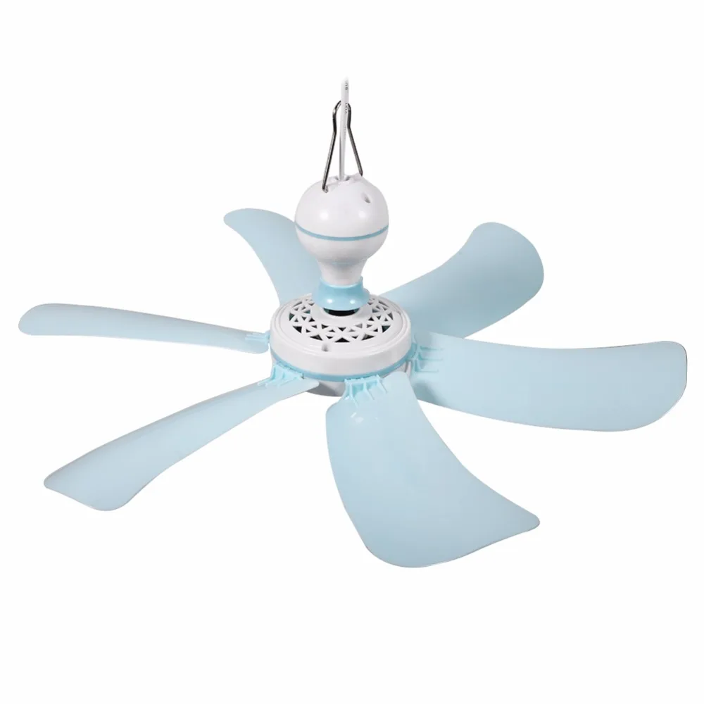 

220V Household mini Ceiling Fan 6 Blades Electric Fan Student Dormitory Mosquito Net Small Fan Big Wind