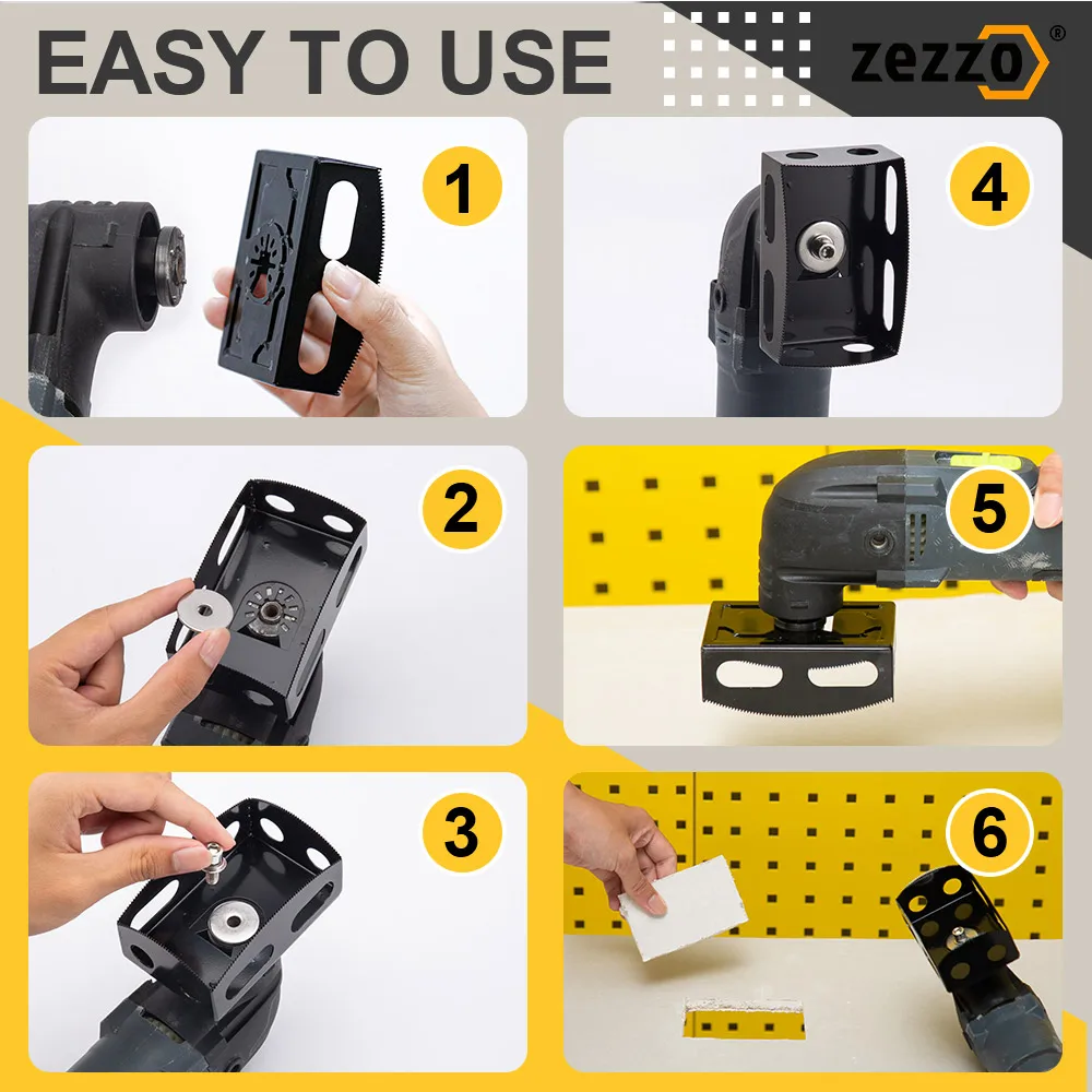Зецзо®Квадратная фреза квадратная/прямоугольная для электрической дрели с