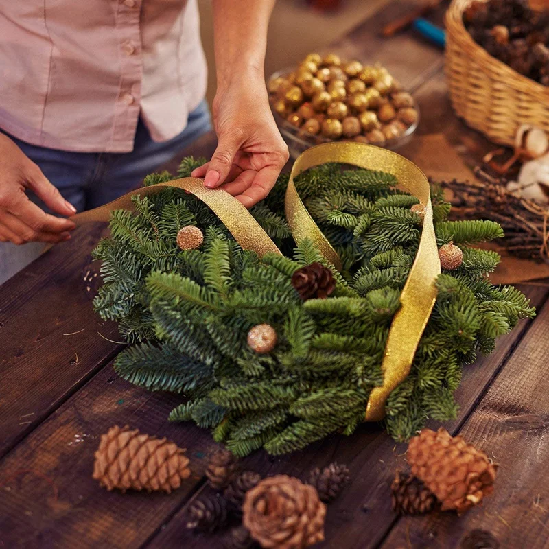 &iexcl;Promoci&oacute;n! Anillo de alambre verde oscuro, marco de guirnalda de alambre para Navidad, A&ntilde;o Nuevo, decoraci&oacute;n de San Valent&iacute;n (10 pulgadas), 6 uds.-5