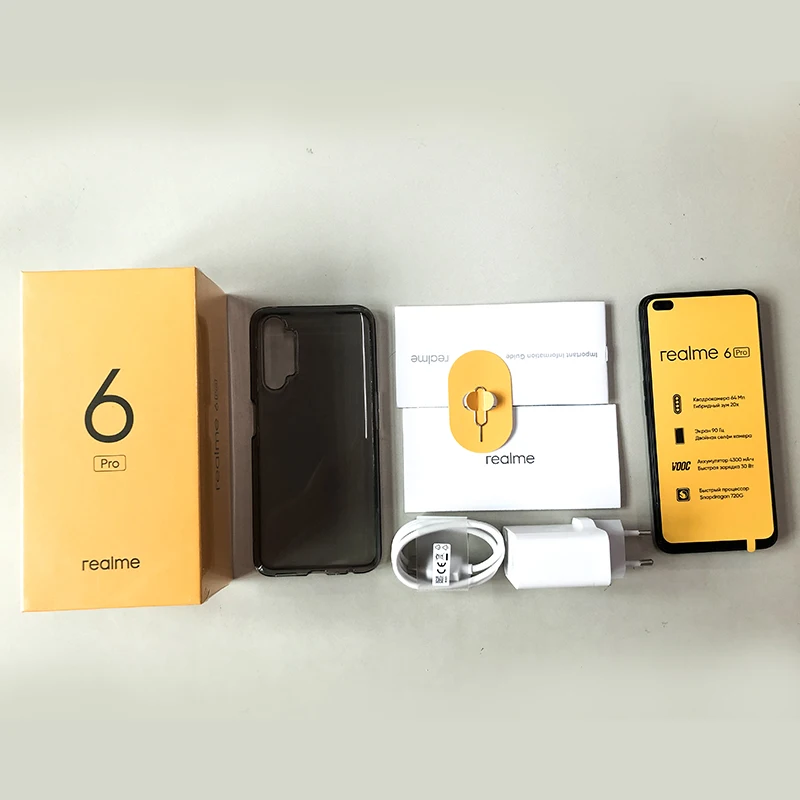 Глобальная версия realme 6 Pro 8 ГБ 128 дюйма 90 Гц экран Snapdragon 720G Восьмиядерный 64 мп AI Quad