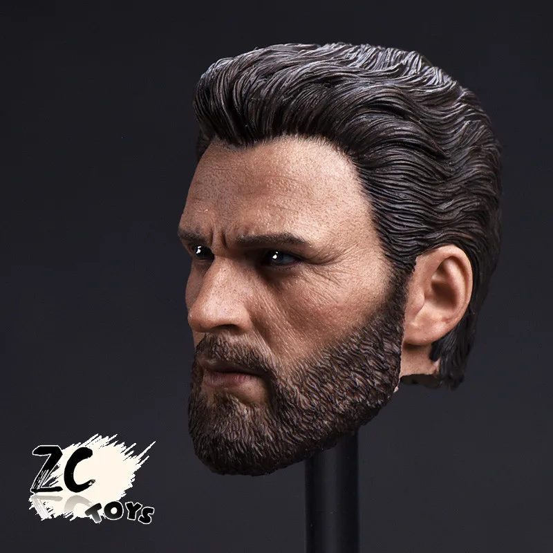 ZCTOYS 1/6 T-05 капитан американская голова скульптурная борода версия Стива Роджерс головка резьба для 12 дюймов мужские DIY фигурки