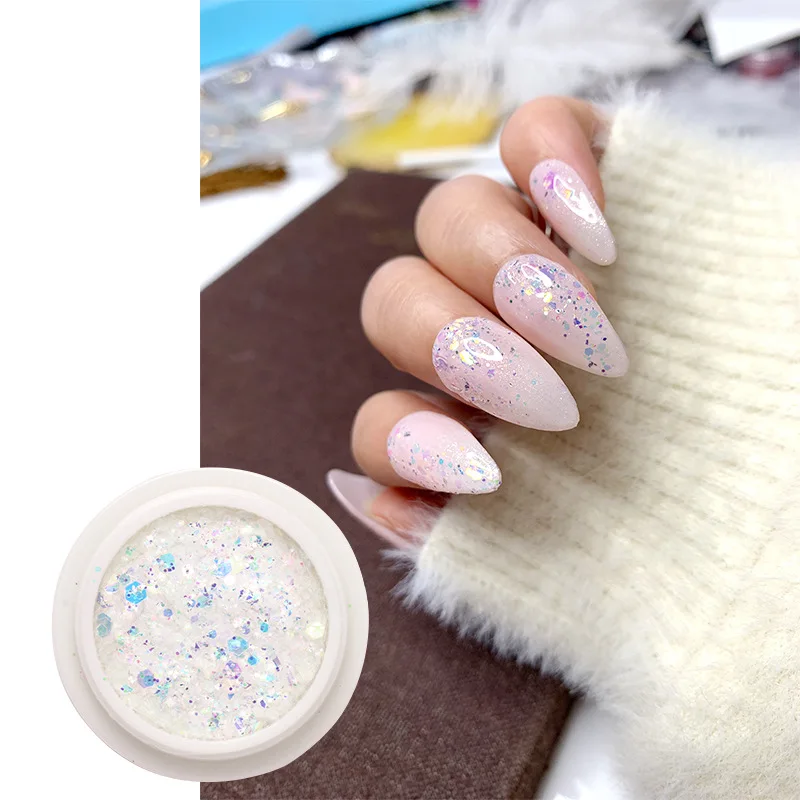 Блестящий гель с блестками 12 цветов для лица тени век Алмазный блеск мерцающий