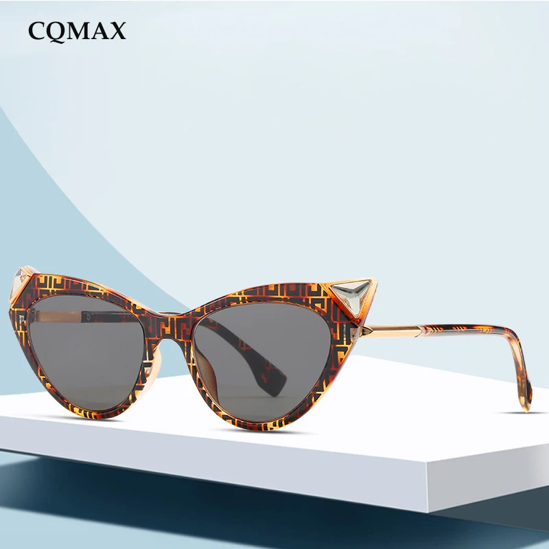 CQMAX 2019 новые модные солнцезащитные очки ретро для женщин и мужчин кошачий глаз