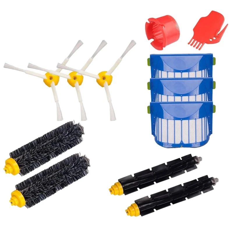 

Replacement Accessories Kit 12 Pcs for IRobot Roomba 600 Series 675 690 680 671 652 650 620 Vac Part Filter Roller Brush