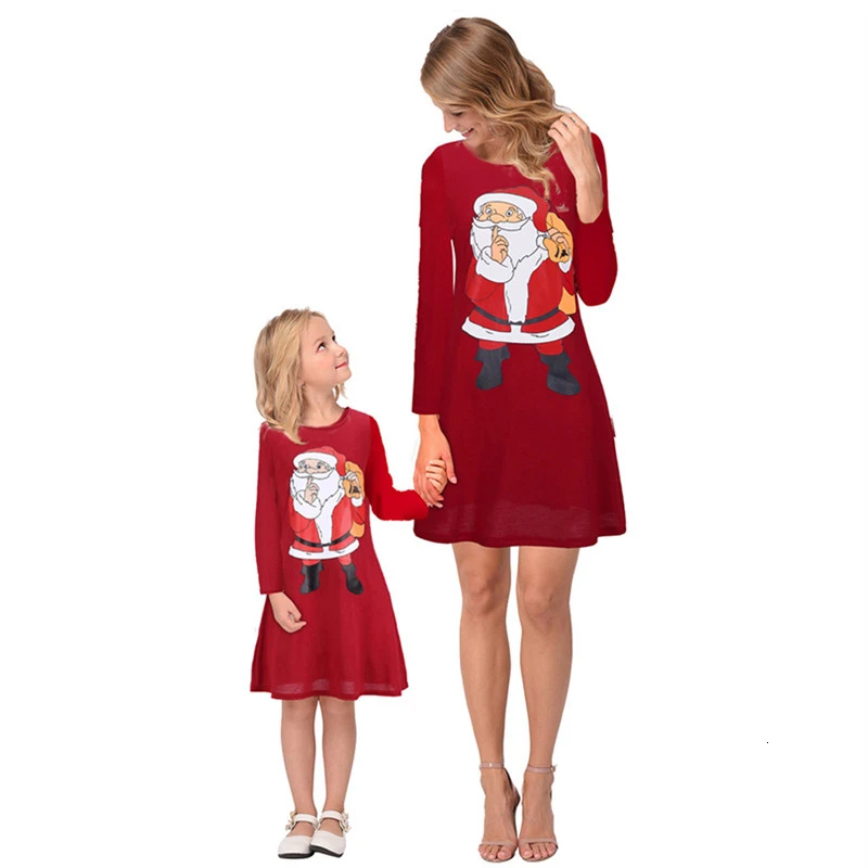 Платье для мамы и дочки сезон осень Новинка 2014 года Одинаковая одежда всей семьи