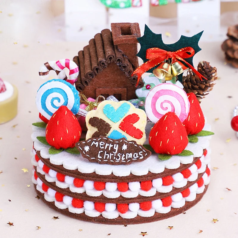 Рождественский чехол для хранения ручная работа торт Стильная коробка конфет на