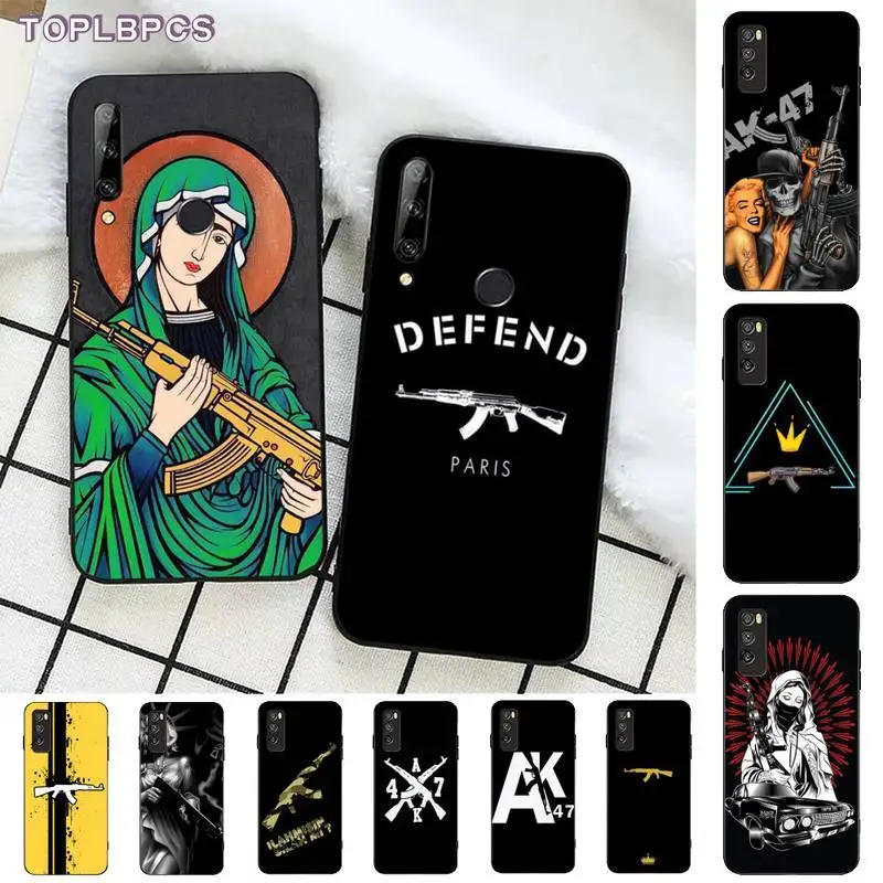 Мягкий чехол для телефона TOPLBPCS AK47 Gun Для Huawei Honor 8x9 10 20 V 30 pro lite view 7A 9lite PLAY case|Бамперы|