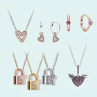 Женское ожерелье из серебра 2022 пробы, с шармами сделай сам