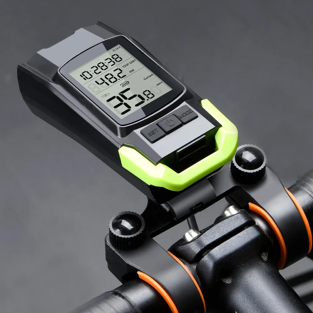 

4 Mode USB Bike Light Lamp Bicycle Computer 3 Horn Flashlight Cycle Speedometer Led Front Lights Cycling Headlight