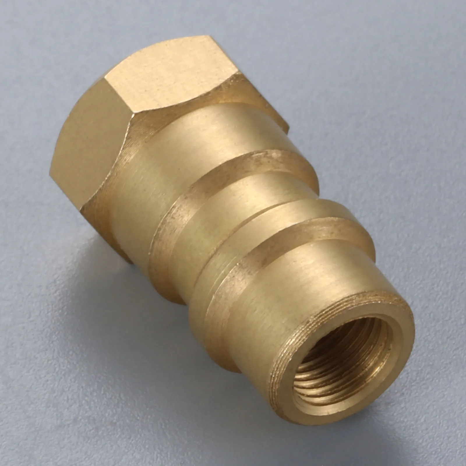 Переходник R12 на R134A латунный клапан с резьбой 1/4 &quotSAE Female 8v1 Female|Установки для