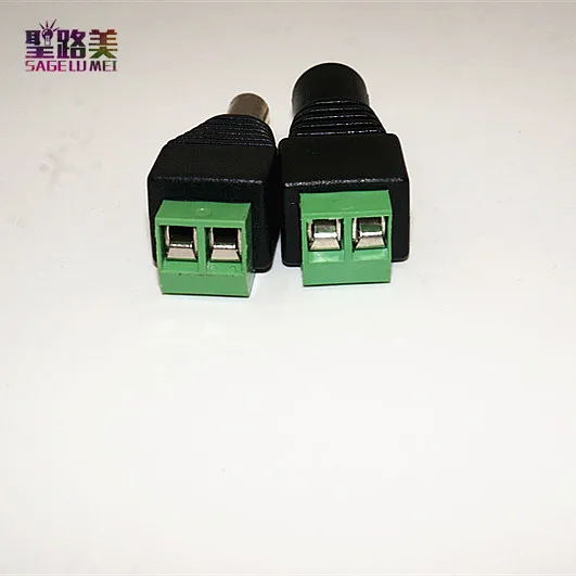 Адаптер питания постоянного тока со штекером папа мама 5 мм x 2 1 для светодиодной