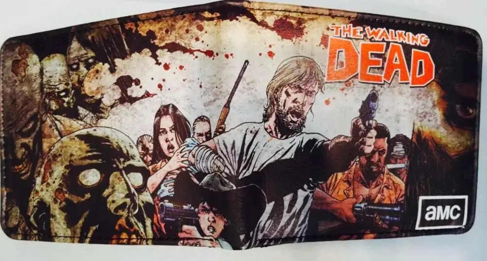 Фильмы Сверхъестественное SPN The Walking Dead PU короткий кошелек ТВ высокого качества серии PU короткий кошелек - Цвет: The Walking Dead 1