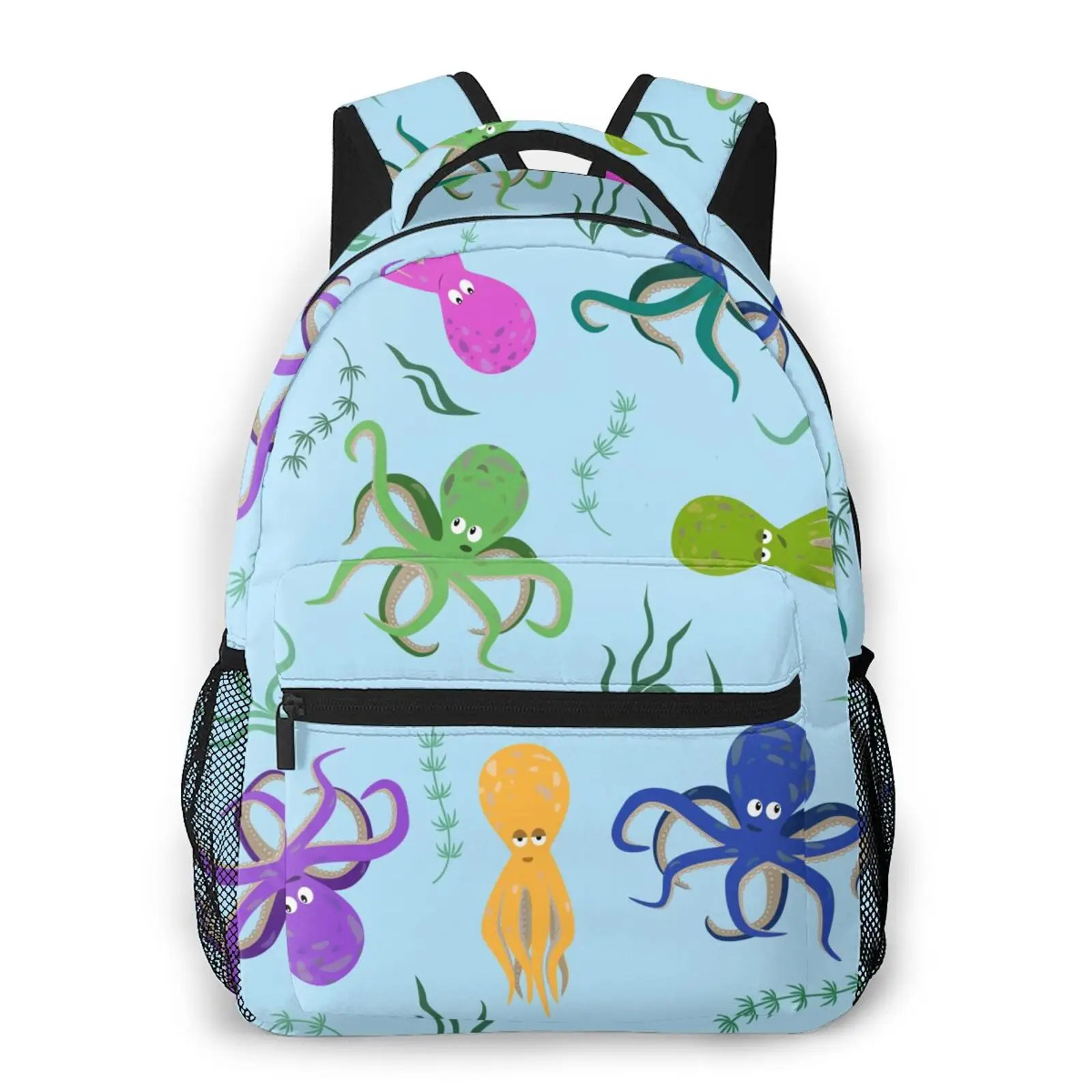 

2021 Women Backpack Large Capacity Student School Bag for Teenage Girls Ladies Octopus Pattern Travel Casual Shoulder Bag