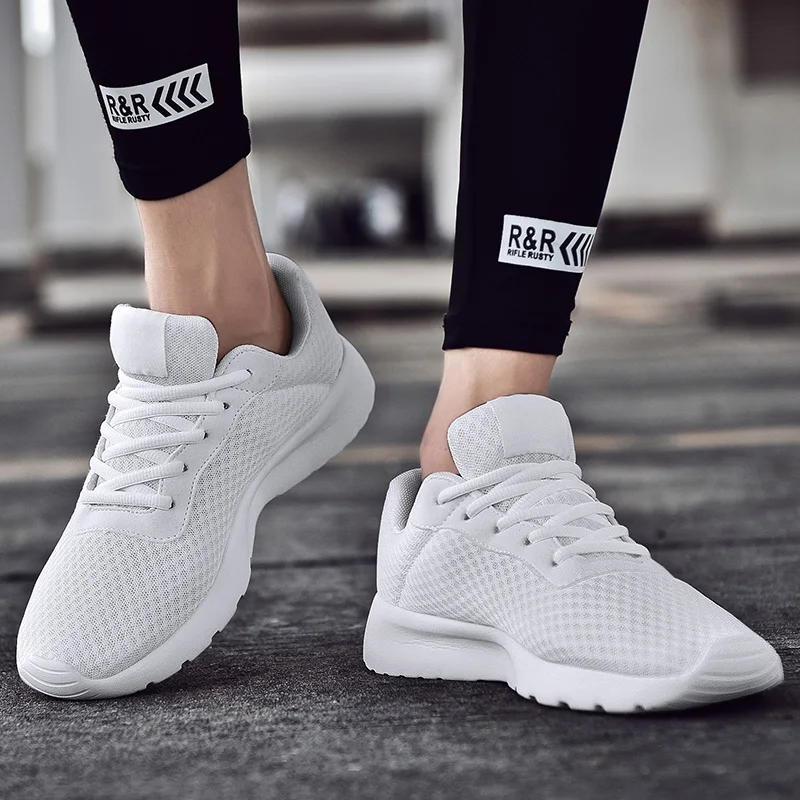 Мужская обувь для бега женские дышащие кроссовки zapatillas hombre на шнуровке легкая