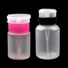 Пустой дозатор для ногтей, бутылочка с ацетоном с насосом, 200230 мл, для снятия лака, для УФ-гель для дизайна ногтей