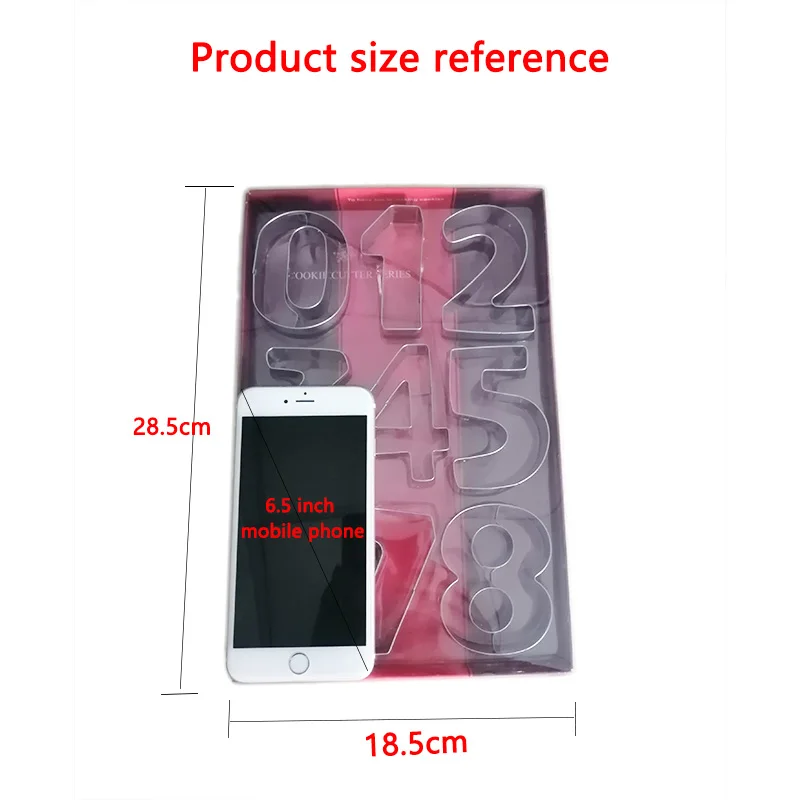 Большие формы для печенья с цифрами набор рождественского штамп кондитерских