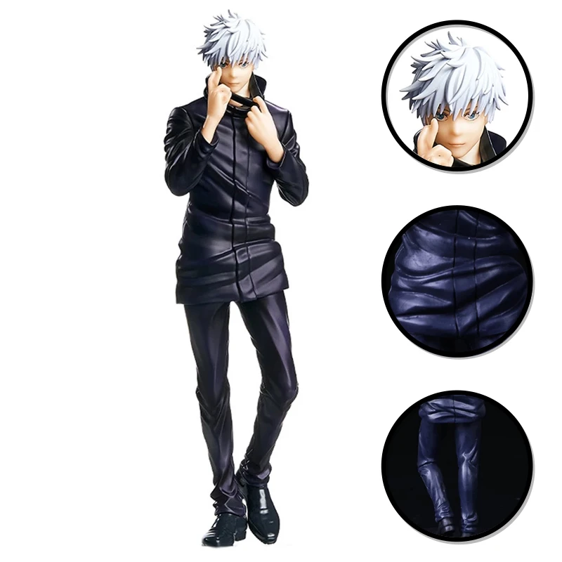 

Фигурка годжо Сатору 20 см из аниме, стоя настольная декоративная подставка сопрягающего персонажа ююютсу кайсен, коллекционные украшения