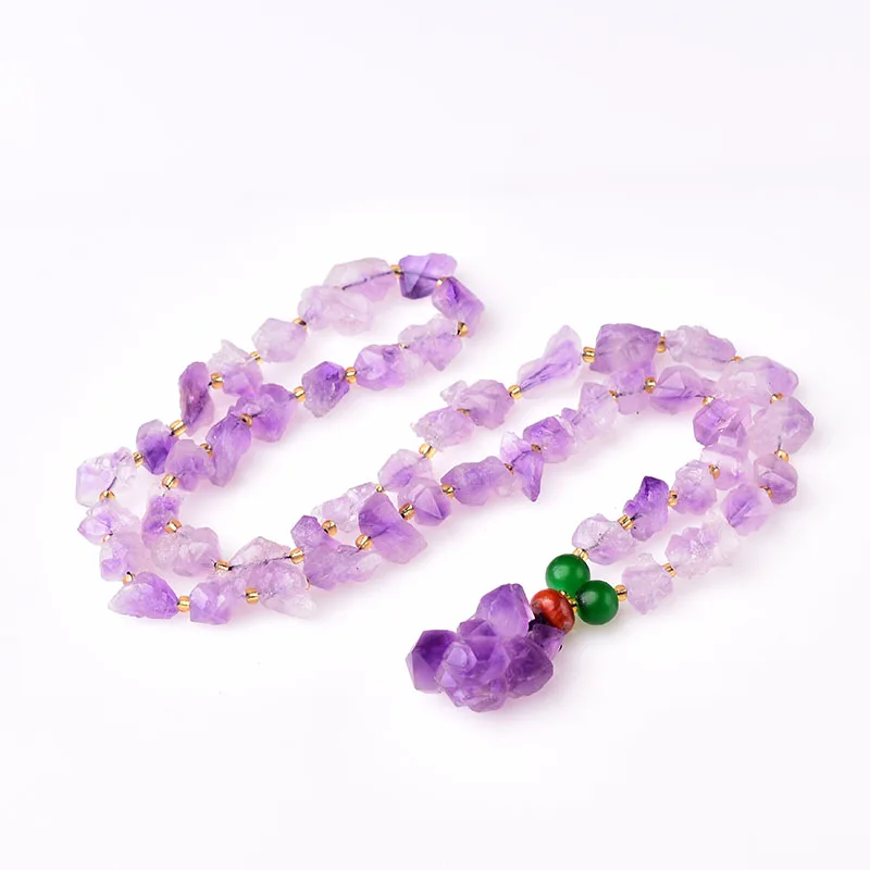 1 шт. натуральных волос бразильский необработанный Аметист кулоны с резиновыми