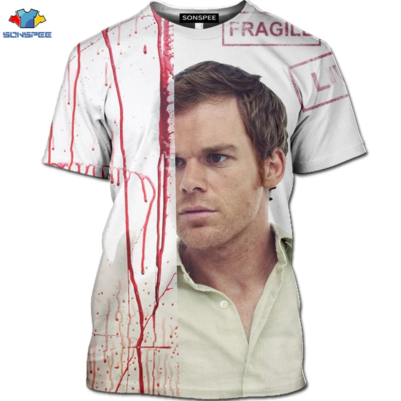 Мужская футболка с 3D принтом SONSPEE Fun Jesus в стиле хип хоп Harajuku из сериала Horror Dexter Surgery