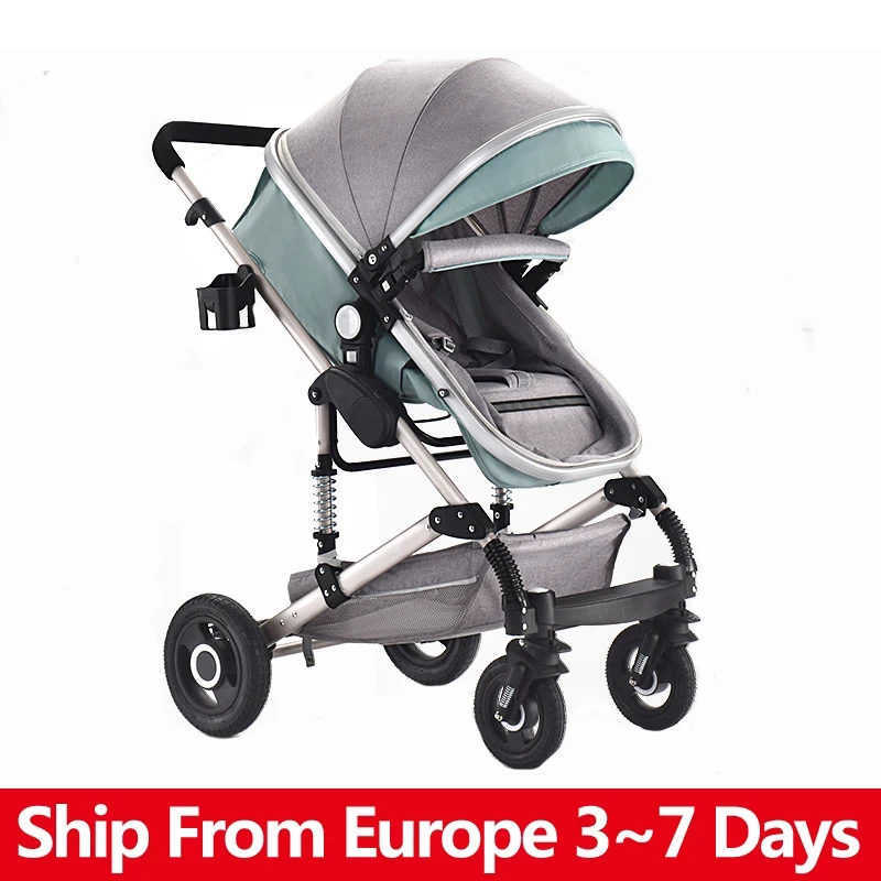 Складная коляска для новорожденных легкий переносной автомобиль с высоким