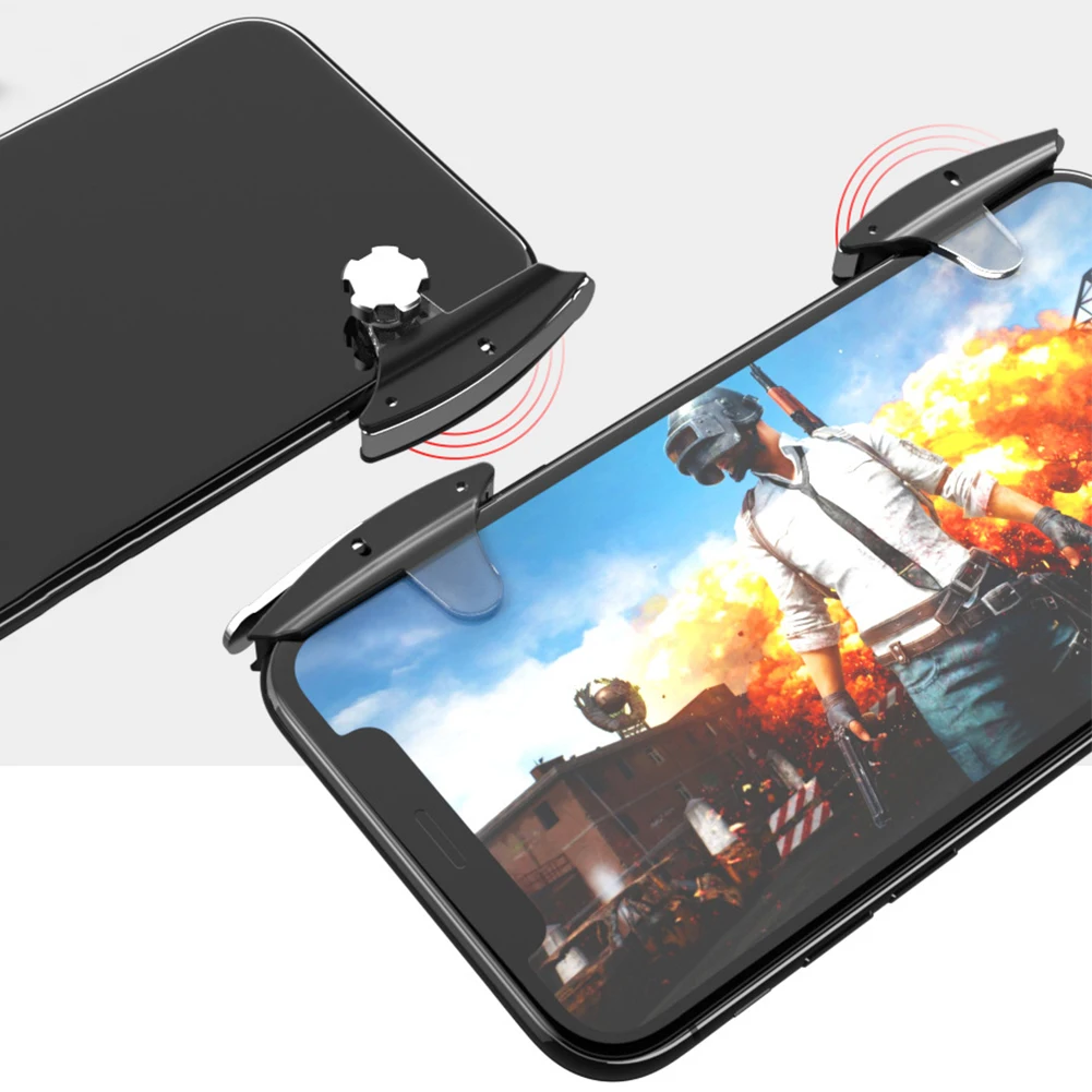 1 пара триггера шутер Кнопка контроллер для PUBG геймпад Android IOS Fire Aim ключ iPhone 11 Pro Max X