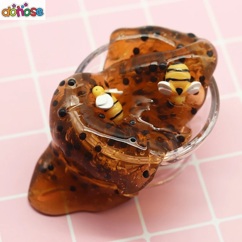 Горячая Хрустальная слизь игрушки чистый мед пчела полимерный инструмент для