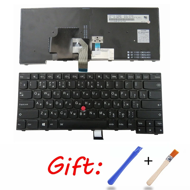 

Ru Laptop Keyboard For Lenovo For IBM T440S T440P T440 E431 T431S E440 L440 T450 Black New Russian With backlight