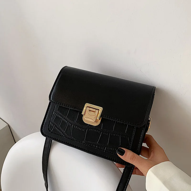 

2021 New Trendy Korean Style Shoulder Messenger Bag Internet-Famous and Vintage Small Square Bag Ins Shoulder Bag