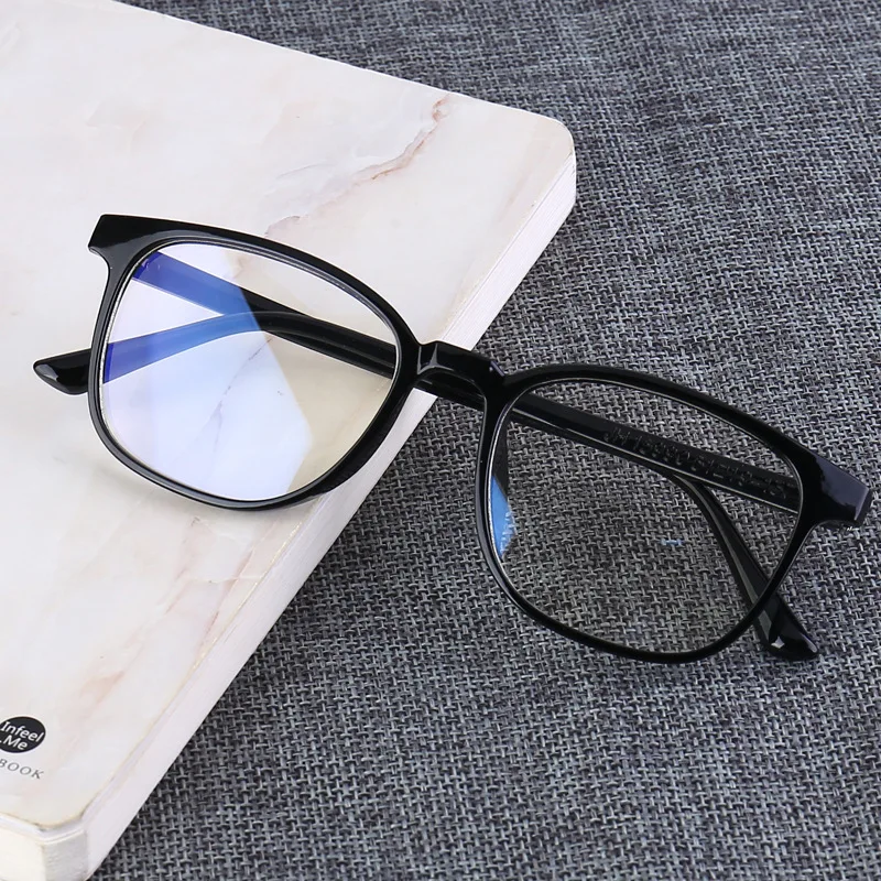 

Flat Mirror Male No Number of Men's Big Box Big Face Anti-Blue Glasses Female with Radiation Eyes Female Retro Blue Light