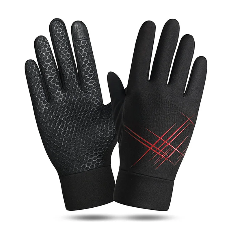 

Newly Cycling Riding Gloves Fleece Lined Warm Waterproof Windproof Anti-slip Touching Screen Sports Gloves