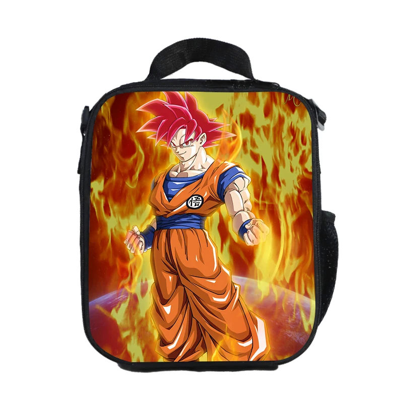 WCB-QLZ34 Аниме «Жемчуг дракона» "Ланч-бокс" Goku Saiyan контейнер для еды для хранения коробки, футляр контейнер органайзер для мальчиков и девочек, сумка для обеда - Цвет: WCB-QLZ34
