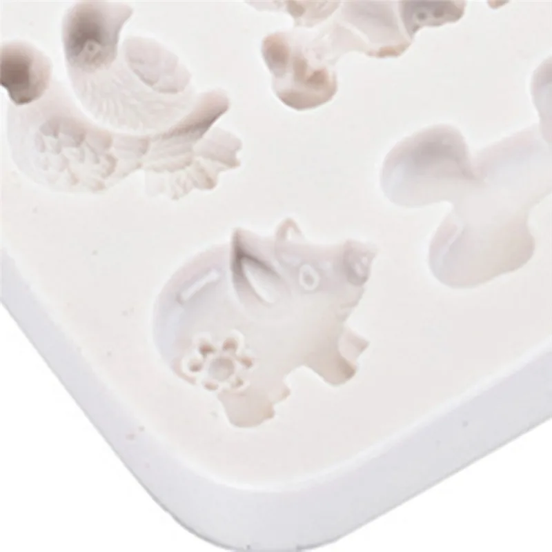 Новые DIY 3D кошачьи щенки Золотая рыбка милые анимла силиконовые помадные формы