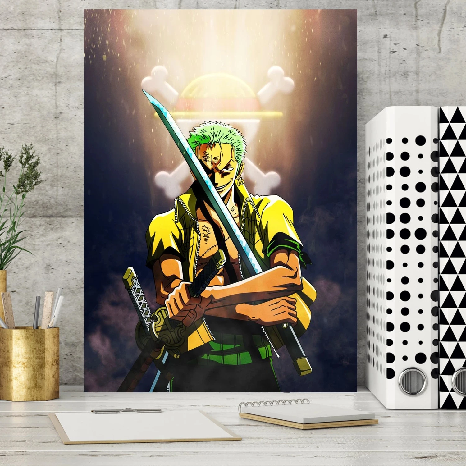 

Canvas One Piece Wall Artwork HD Printed Zoro Poster Home Anime Decoration Painting For Bedroom Modular Pictures No Framework