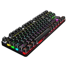 Gaming Mechanical Keyboard 87 keys Anti-ghosting Hot Swapbble Blue Switch Color Backlit Wired Keyboard For pro Gamer Laptop PS4