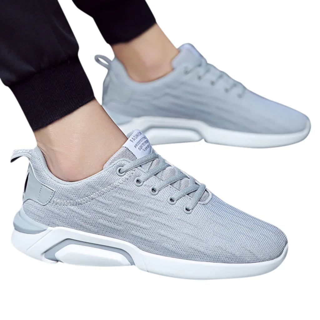 SAGACE/Новинка Мужская обувь из сетчатого материала на платформе удобная