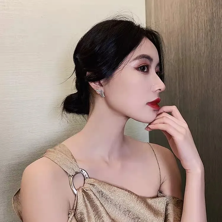 Новинка 2021 серьги с крыльями ангела индивидуальные простые темпераментные