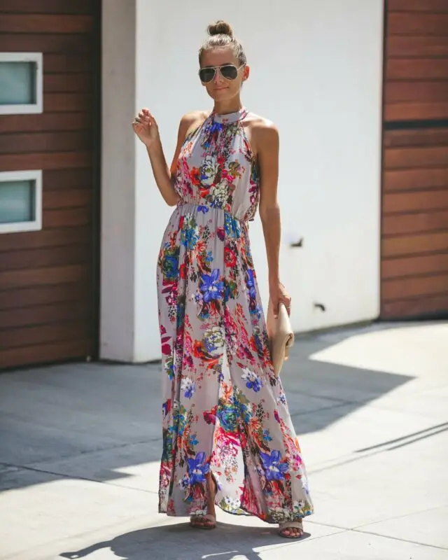 

Goocheer Women Summer Boho Long Maxi Dress Evening Cocktail Party Beach Dresses Sundress