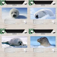 baby harp seal sea lion comfort mouse mat mousepad animation xl large gamer keyboard pc desk mat takuo tablet mousepads