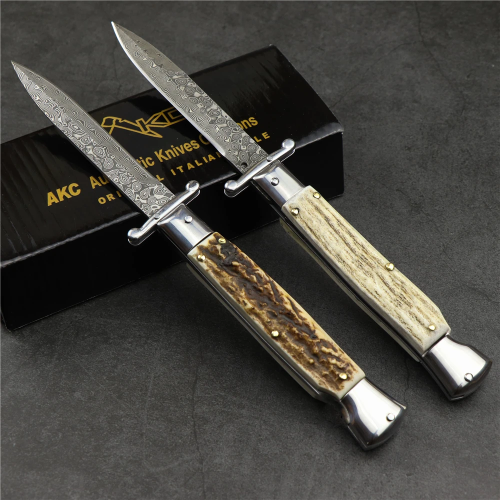 Новый складной нож наружный из дамасской стали для повседневного использования |