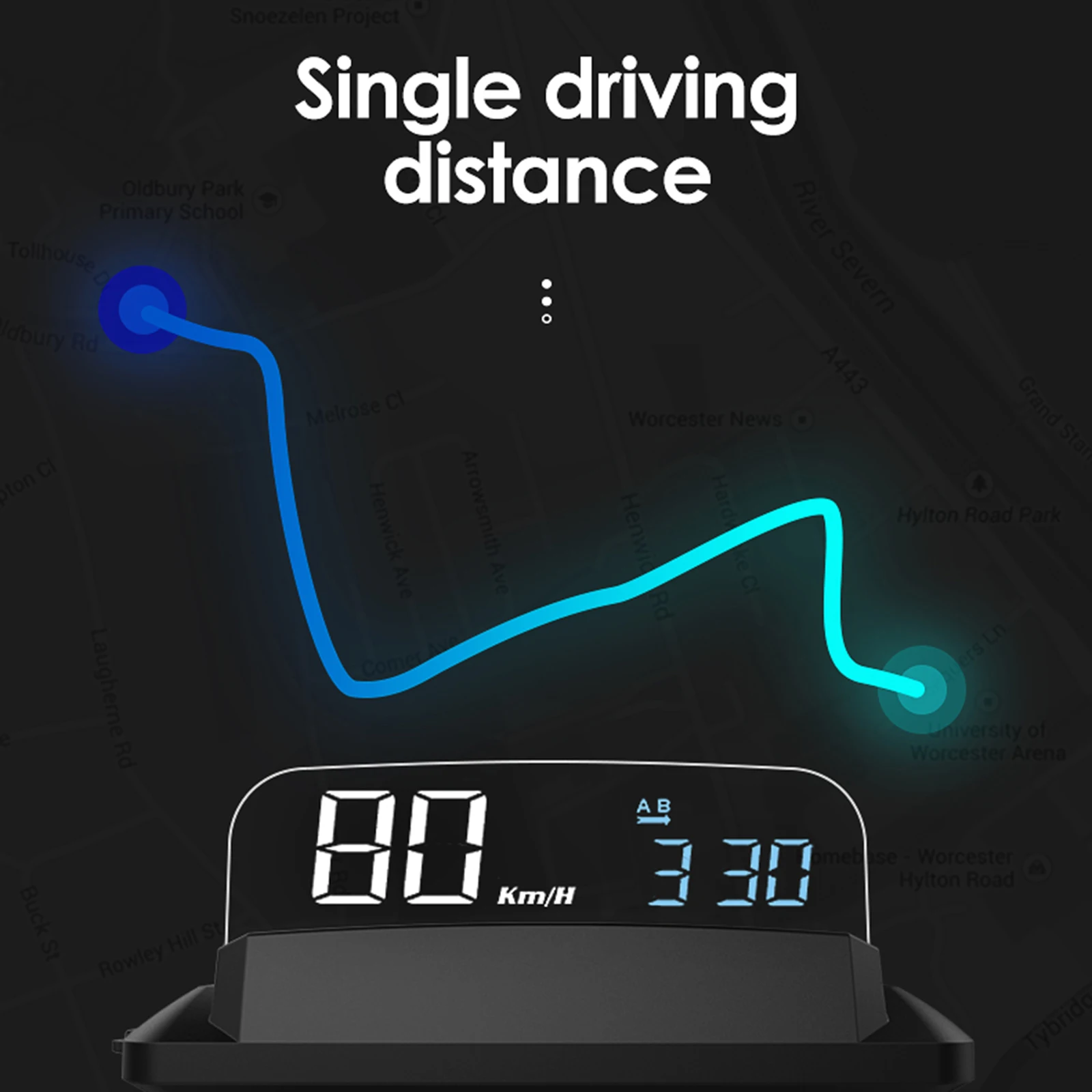 AOZBZ Car Head Up Display Dual System Navigation Projector Universal GPS Speedometer For Cars Truck Vehicles | Автомобили и