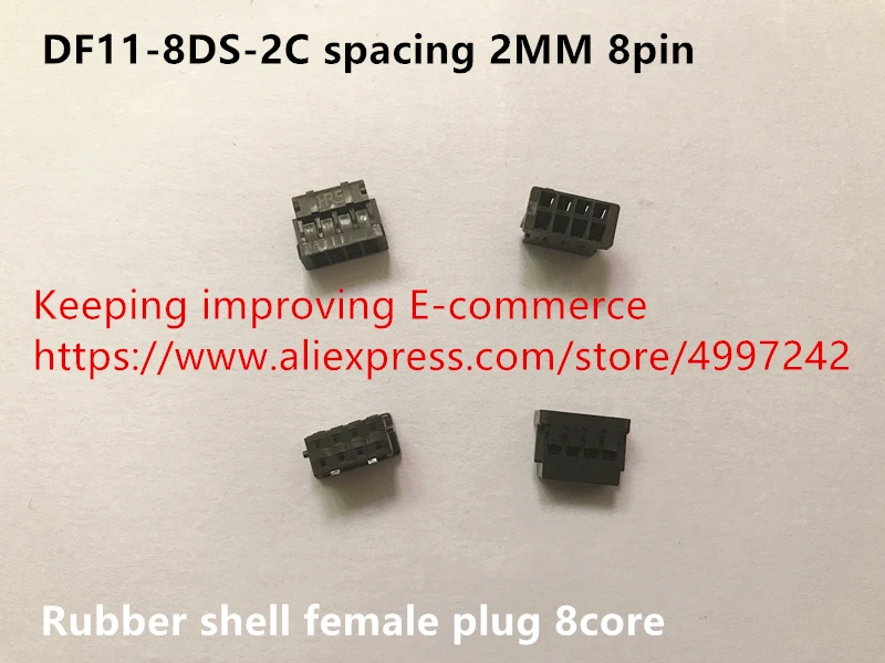 Оригинальный Новый Женский Разъем 100% дюйма с интервалом 2 0 8 контактов резиновый