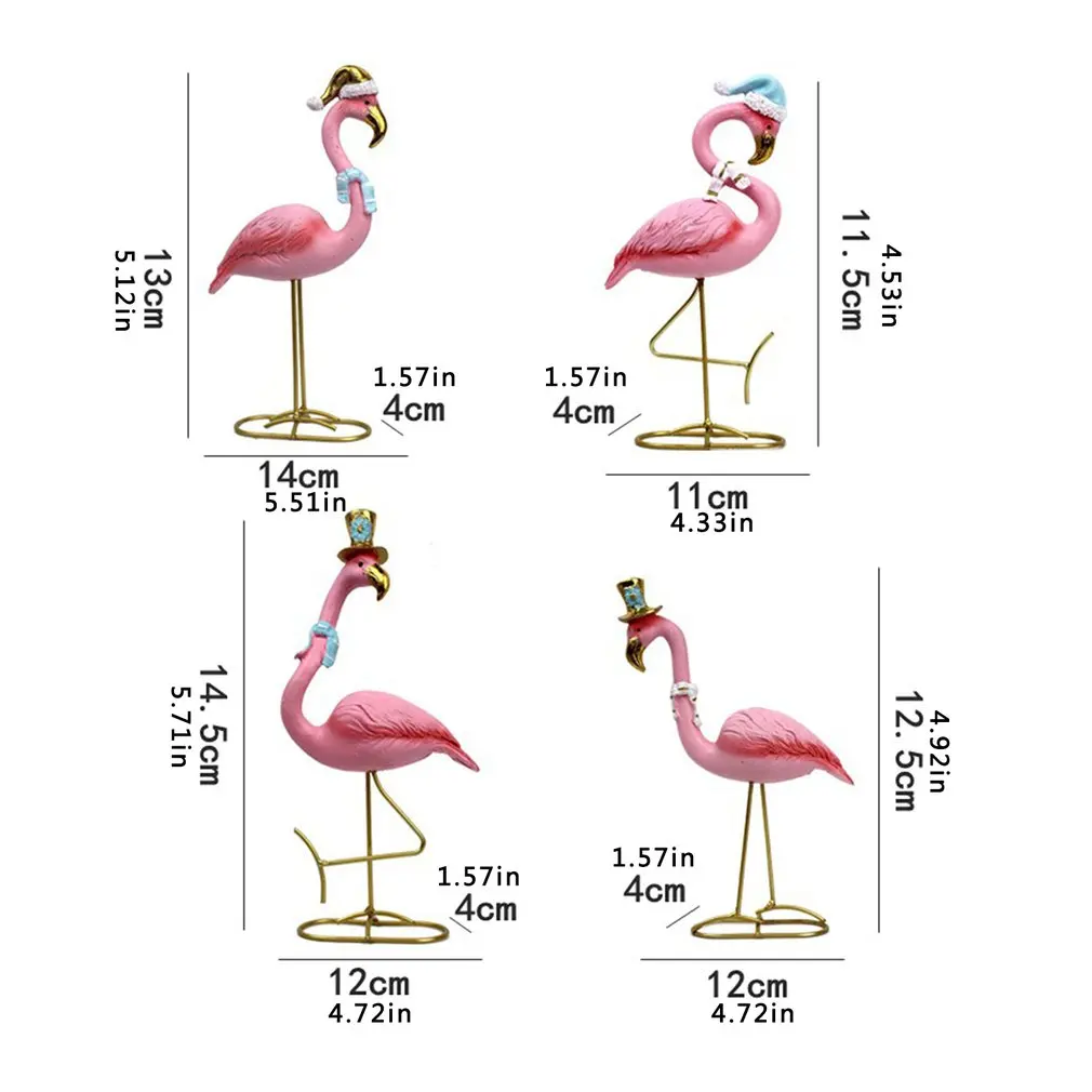 

Pink Flamingo Statue Ornament Resin Crafts Garden Decoration Suitable For Light Luxury Style Home Decoration