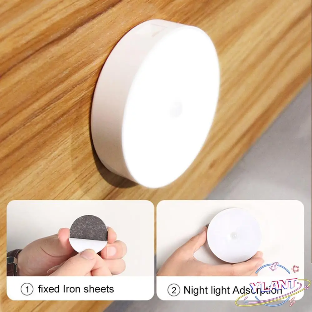 

SWT Round LED Detector Wall Decorative Lamp Staircase Closet Room Aisle Lighting Wireless Motion Sensor Light Led Night Lights