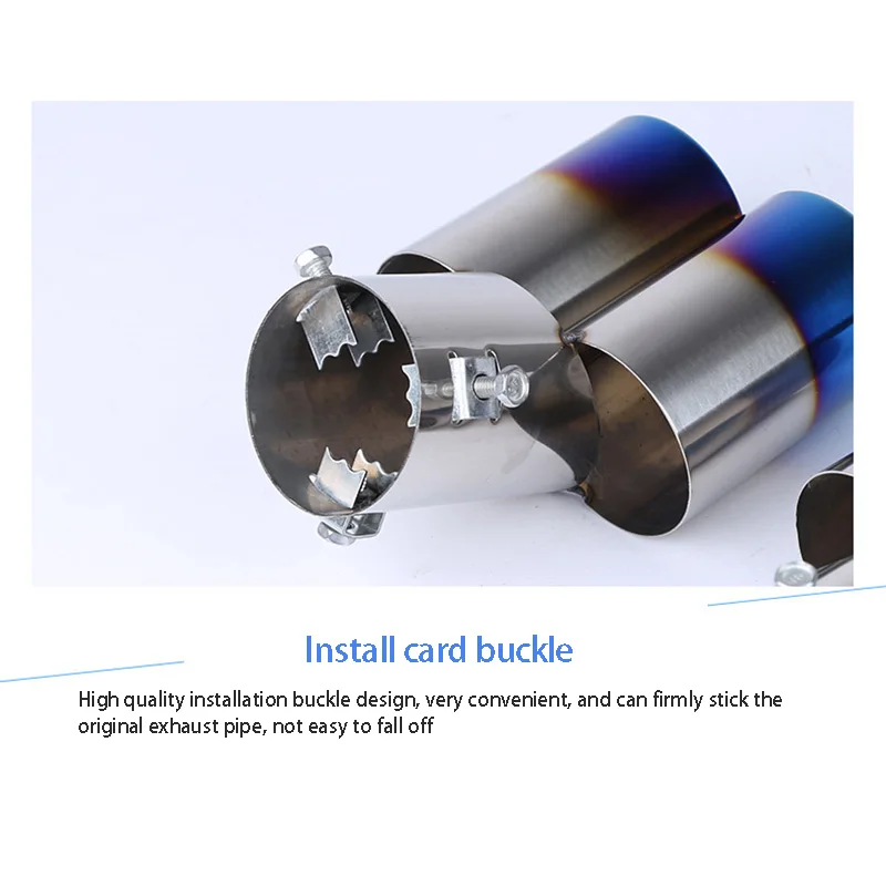 High Quality Stainless Steel Car Dual Exhaust Water Outlet Design Trim Tip Tail Pipe Tube Muffler Cool Style | Автомобили и